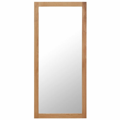 Mirror 15.7inchx19.6inch Solid Oak Wood